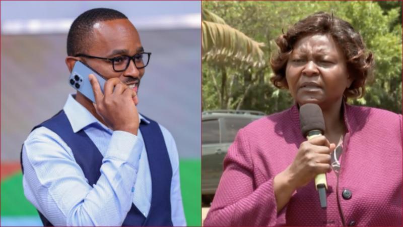 File photos of Citizen TV journalist Sam Gituku (pictured left) and Mary Wanyonyi.